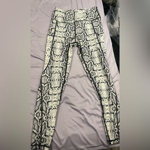 Snakeskin leggings